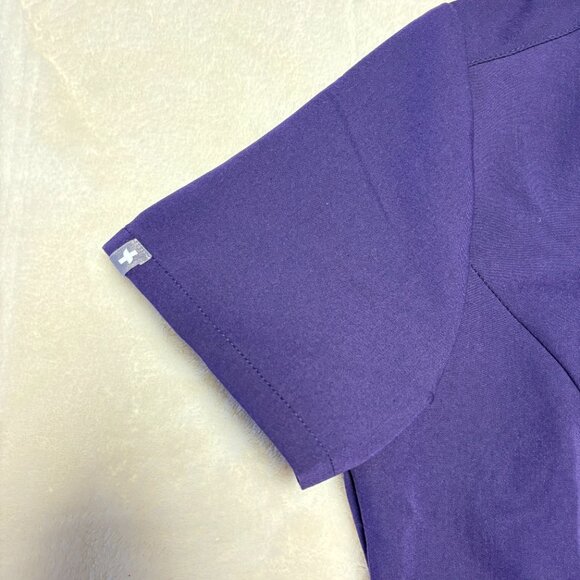 Figs Womens Catarina One Pocket Scrub Top Size Small Technical Collection Purple - Picture 3 of 6